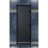 Дверь для ХАММАМА, серия "ПРЕМИУМ black", стекло серое матовое