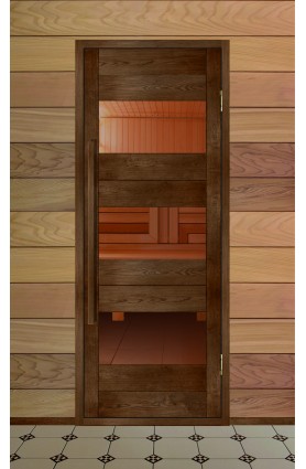 Дверь деревянная для бани серия МЕРИДИАН
