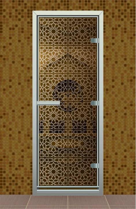 Дверь для турецкой бани серия "Касабланка"