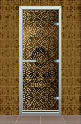 Дверь для турецкой бани серия "Кружево"