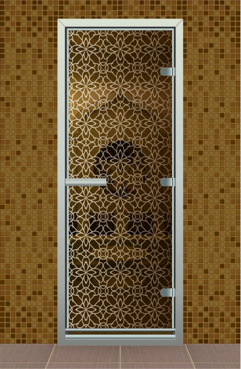Дверь для турецкой бани серия "Кружево"