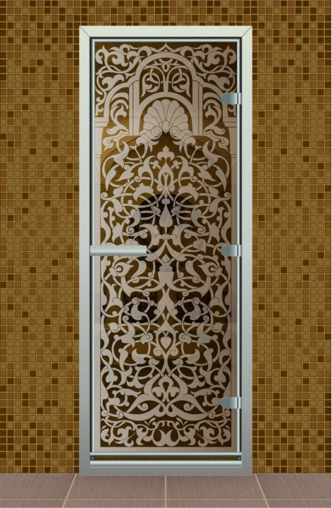 Дверь для турецкой бани серия "Византийское кружево"
