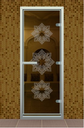 Дверь для турецкой бани серия "Жасмин"