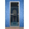 Дверь для турецкой бани АЛЬДОВУД 790*1990 мм, стекло серое