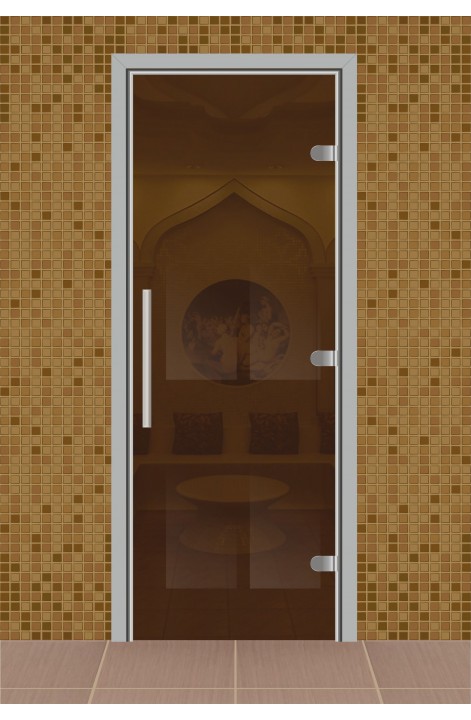 Дверь для сауны, серия "Веста", стекло бронза