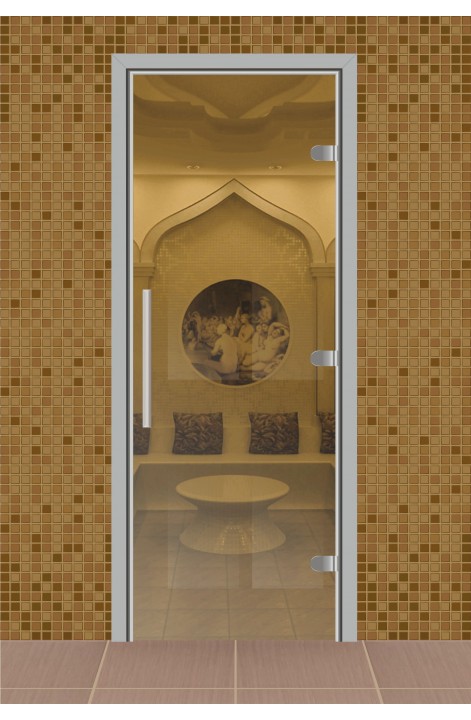 Дверь для сауны, серия "Веста", стекло прозрачное