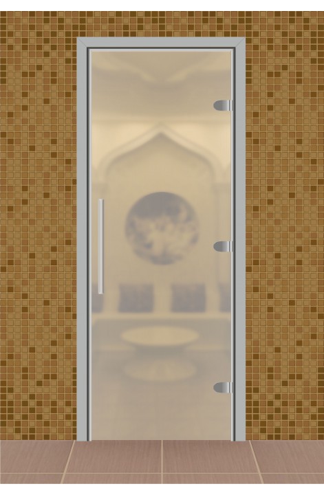 Дверь для сауны, серия "Веста", стекло прозрачное матовое